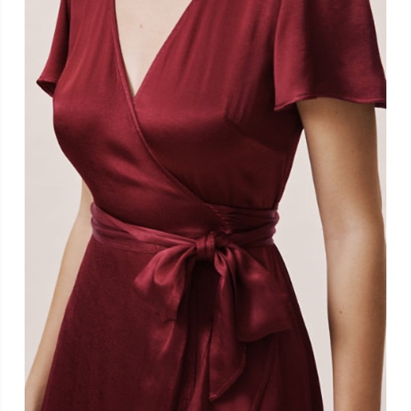 BHLDN High-Low Wrap Dress sz. XL - Picture 3 of 7